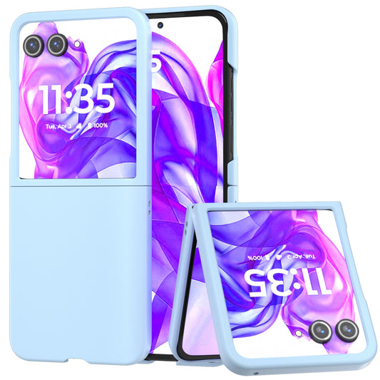 For Motorola Razr 50 Ultra 5G Case Hard PC Phone Cover Skin-Friendly Touch Feeling - Baby Blue