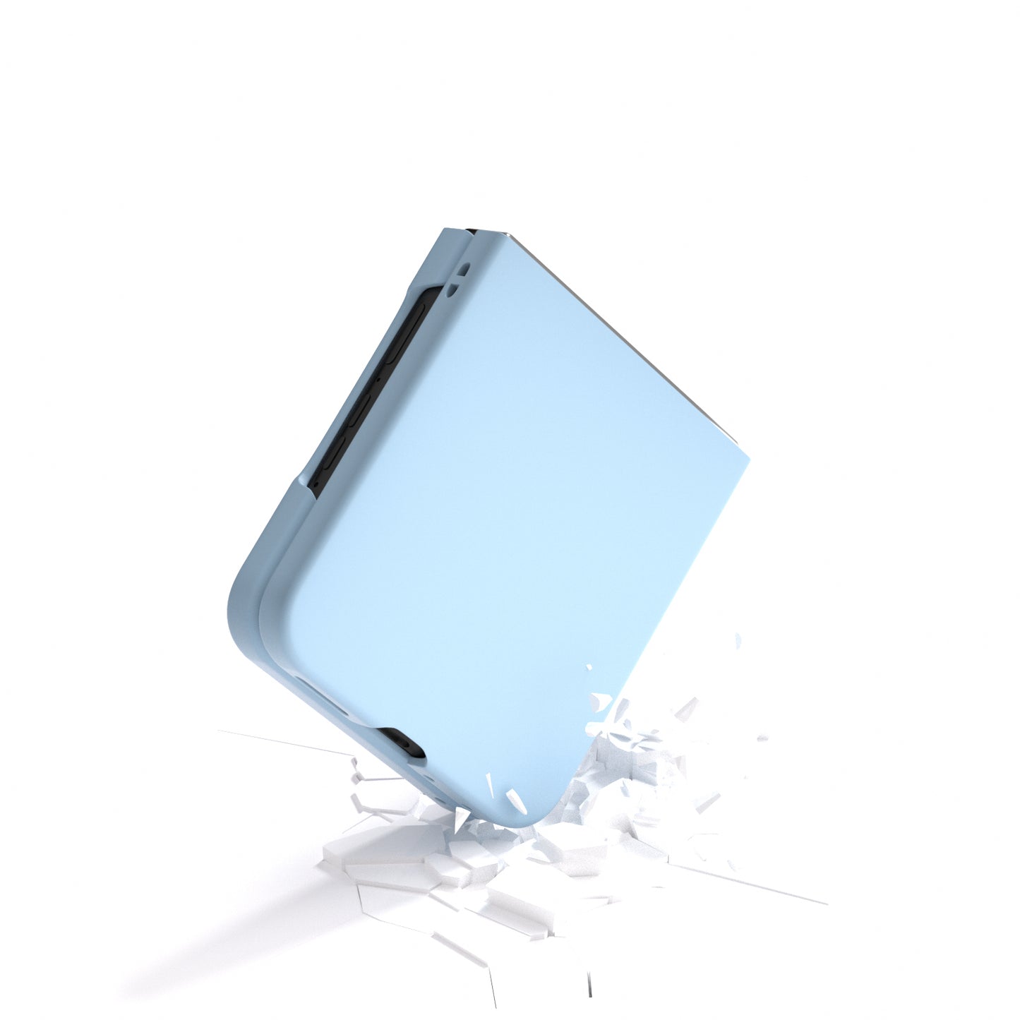 For Motorola Razr 50 Ultra 5G Case Hard PC Phone Cover Skin-Friendly Touch Feeling - Baby Blue