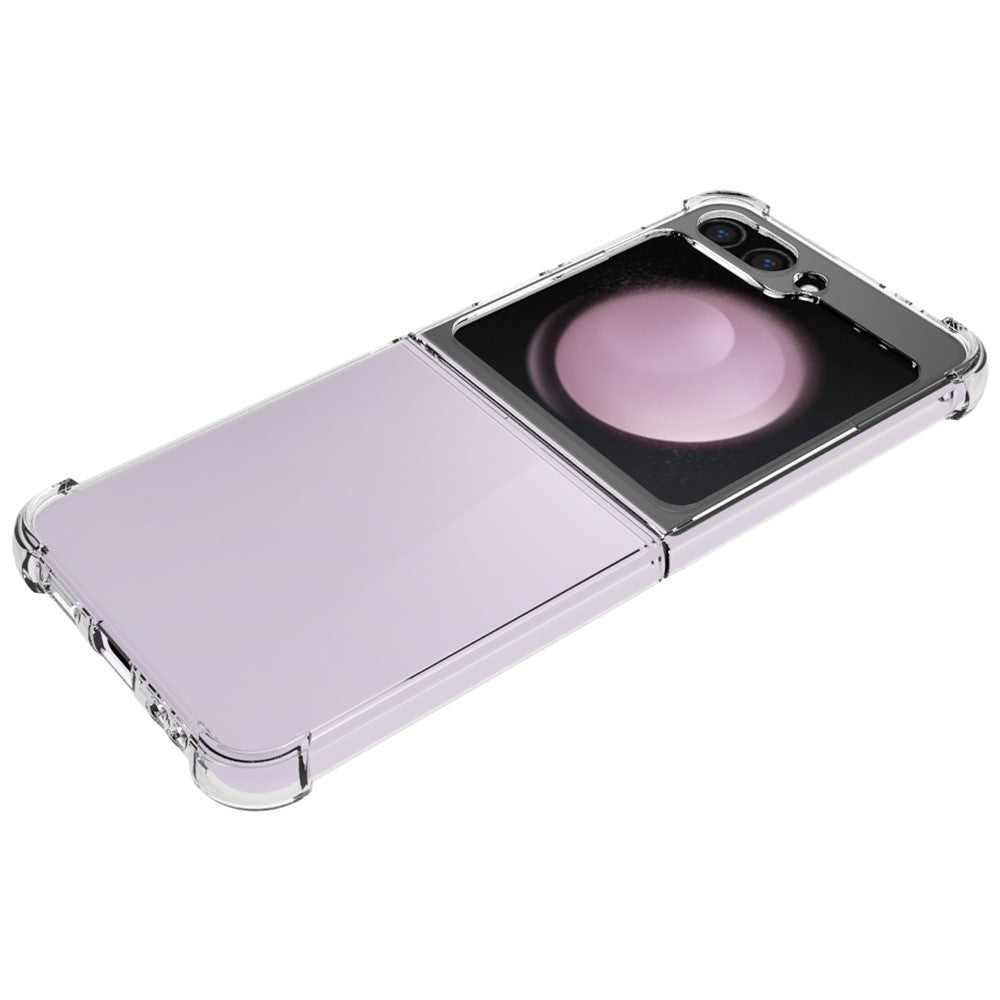 For Samsung Galaxy Z Flip7 FE 5G / Z Flip6 5G Slim-Fit TPU Phone Case Non-Slip HD Transparent Mobile Phone Cover