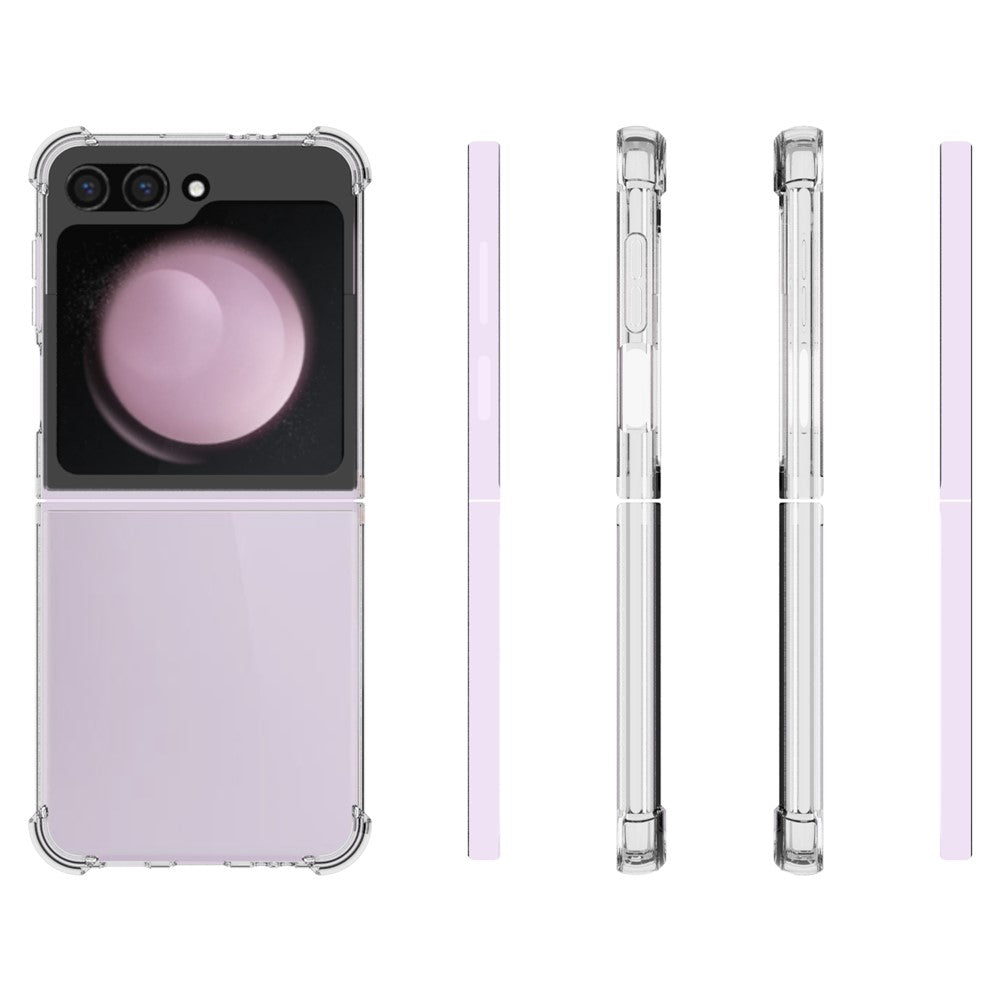 For Samsung Galaxy Z Flip7 FE 5G / Z Flip6 5G Slim-Fit TPU Phone Case Non-Slip HD Transparent Mobile Phone Cover