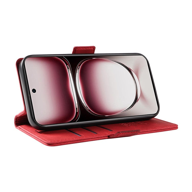 YIKATU YK-005 For Oppo Reno12 Pro 5G (Global) / (China) Phone Case Skin-Touch Leather Cover - Red