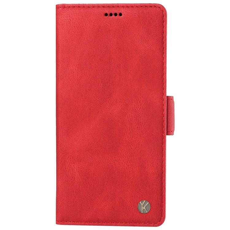 YIKATU YK-005 For Oppo Reno12 Pro 5G (Global) / (China) Phone Case Skin-Touch Leather Cover - Red