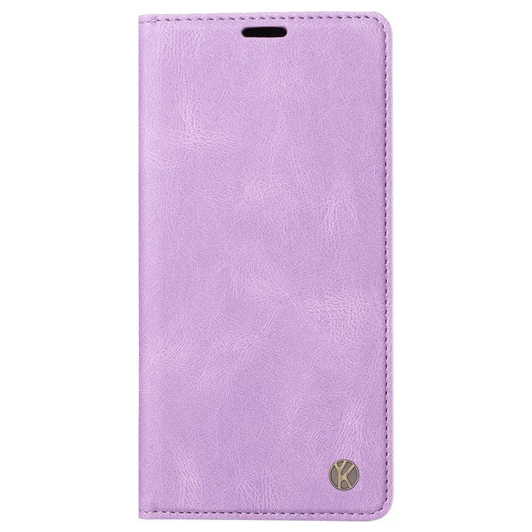 YIKATU YK-004 For Motorola Moto X50 Ultra 5G / Edge 50 Ultra 5G Case Leather Phone Wallet Cover Skin-Touch - Purple