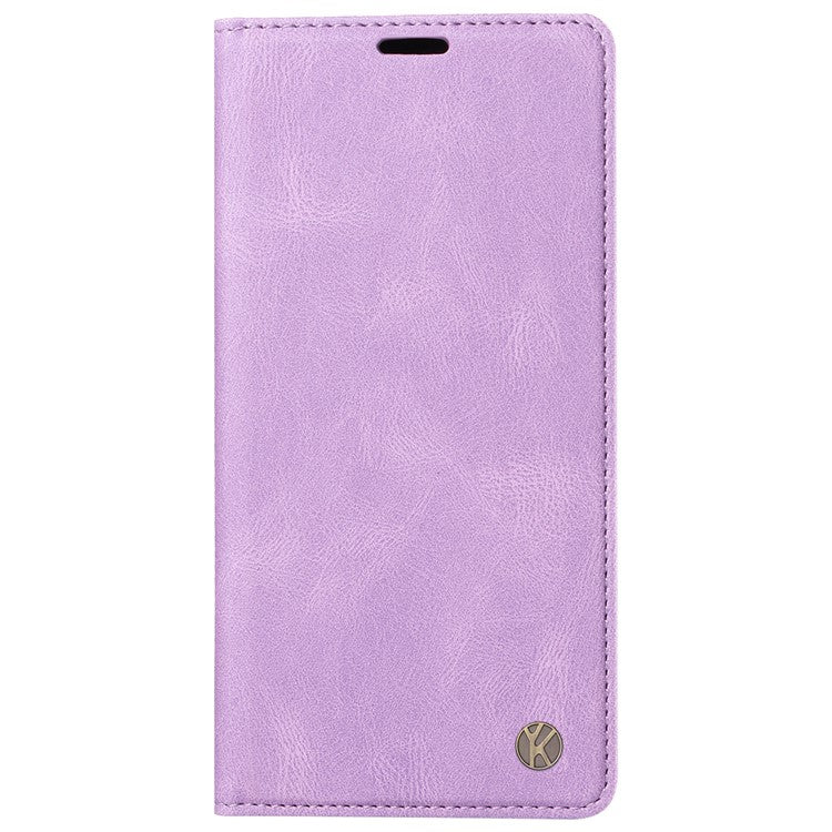 YIKATU YK-004 For Oppo Reno12 Pro 5G (Global) / (China) Wallet Phone Case Skin-Touch Leather Cover - Purple