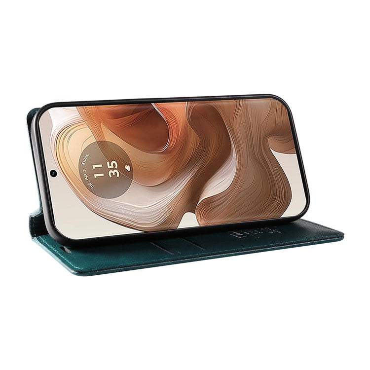 YIKATU YK-006 For Motorola Edge 50 Ultra 5G / Moto X50 Ultra 5G Wallet Case Litchi Texture Leather Phone Cover - Blue