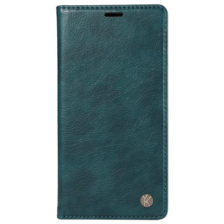 YIKATU YK-006 For Oppo Reno12 Pro 5G (Global) / (China) Wallet Phone Case Litchi Texture Leather Cover - Blue