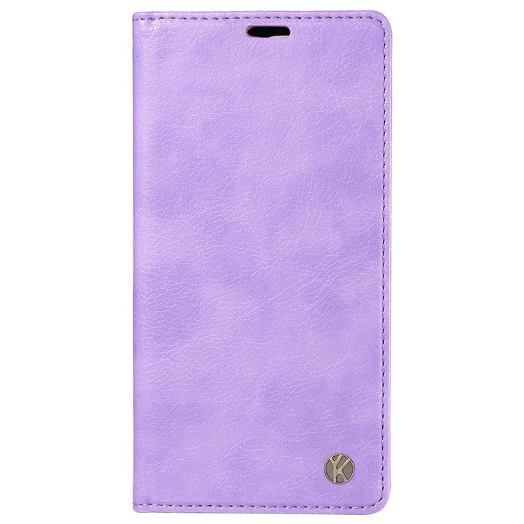 YIKATU YK-006 For Oppo Reno12 Pro 5G (Global) / (China) Wallet Phone Case Litchi Texture Leather Cover - Purple