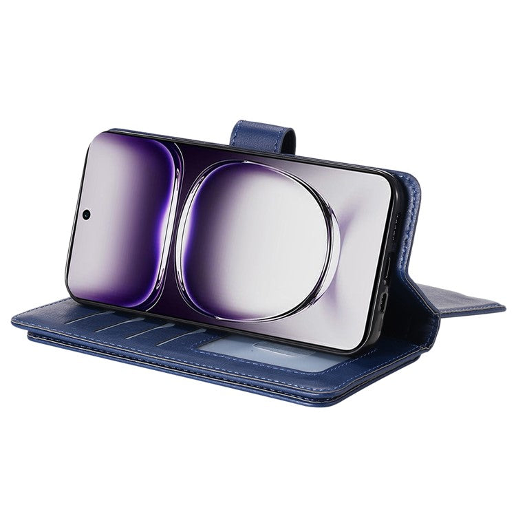 KT Multi-Functional Series-1 For Oppo Reno12 5G (Global) Case 10 Card Slots Leather Phone Cover - Blue