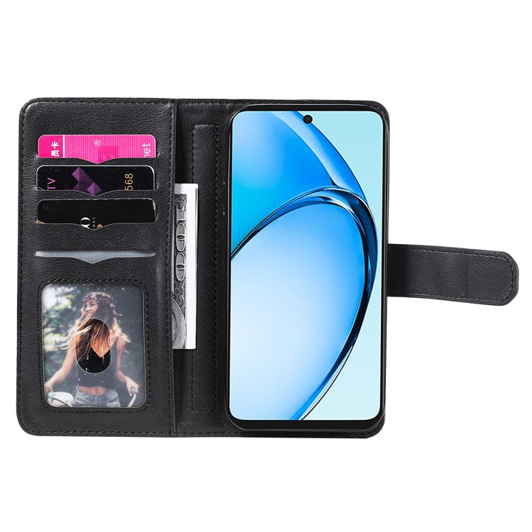 KT Multi-Functional Series-1 For Oppo A60 4G Case 10 Card Slots Leather Phone Cover - Black