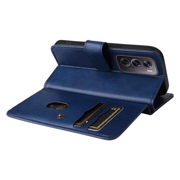 KT Multi-Functional Series-1 For Oppo Reno12 Pro 5G (Global) / Reno12 Pro 5G (China) Leather Case 10 Card Slots Phone Cover - Blue