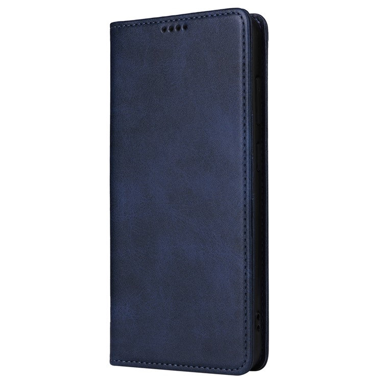 For Samsung Galaxy A15 4G / 5G Case RFID Blocking PU Leather Stand Phone Cover - Blue