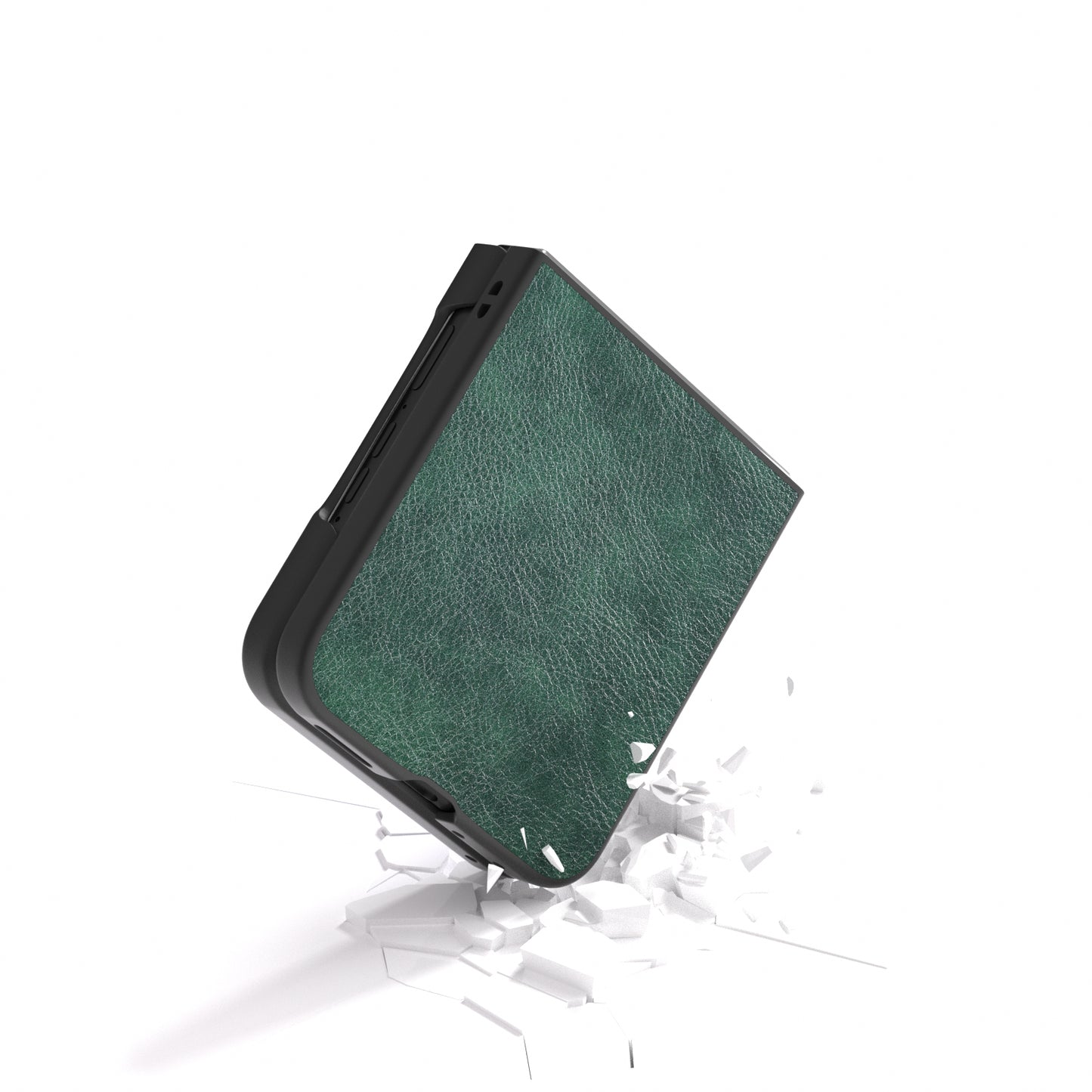 ABEEL For Motorola Razr 50 Ultra 5G Case Litchi Texture PU Leather+PC Phone Cover - Green