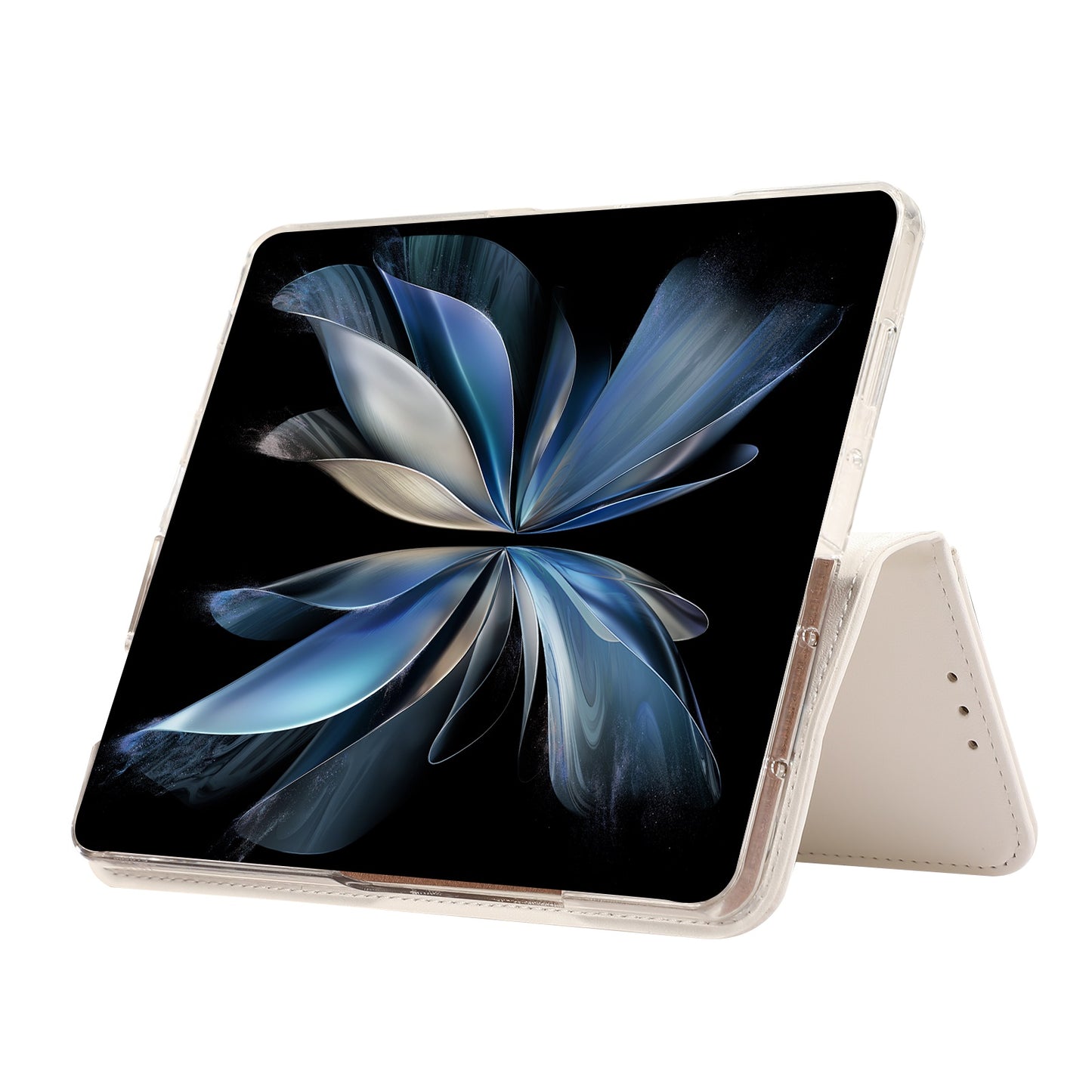 ABEEL For Samsung Galaxy Z Fold6 5G Phone Case RFID Blocking Leather Flip Cover - White