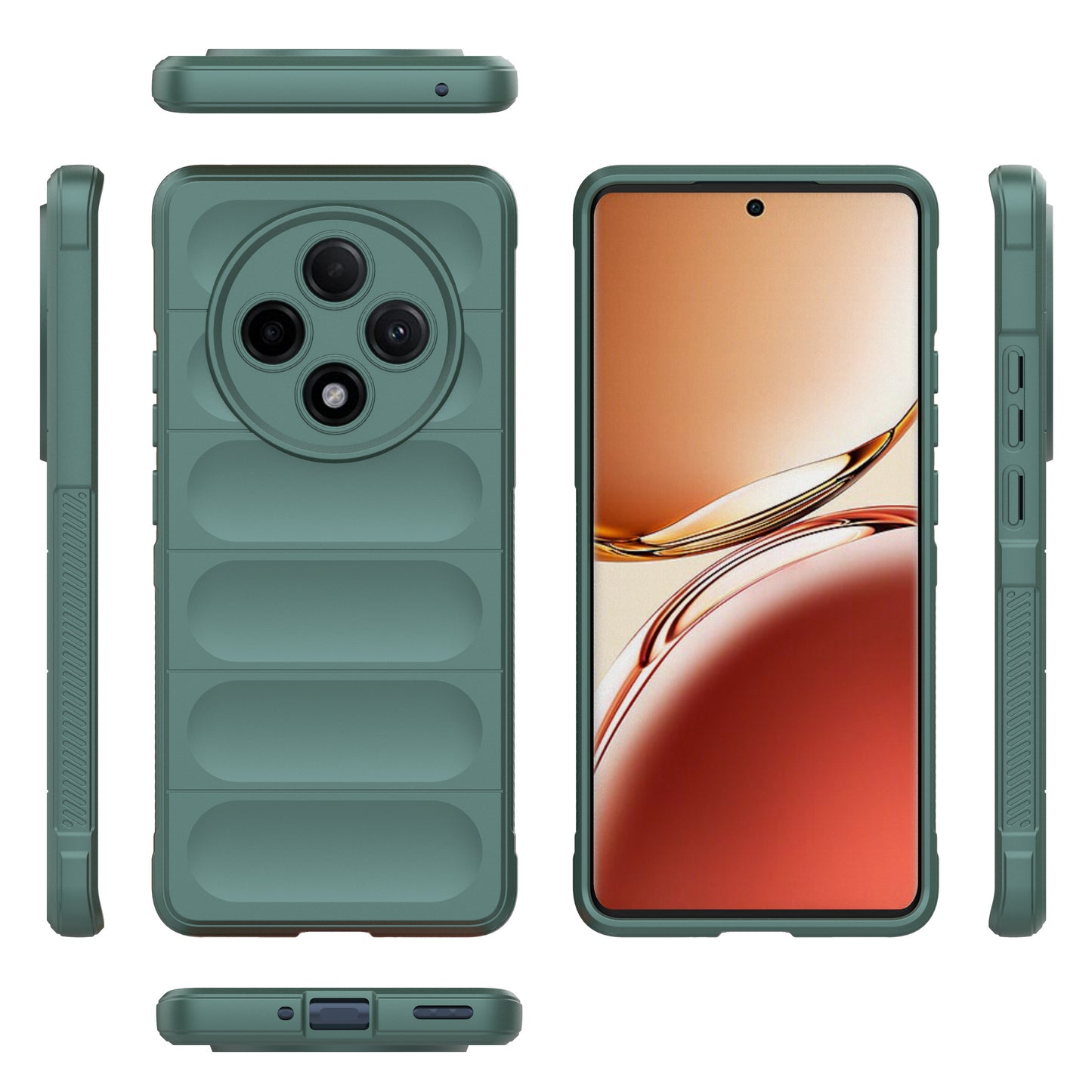 For Oppo F27 Pro+ 5G Case Soft TPU Drop Resistant Phone Cover - Green