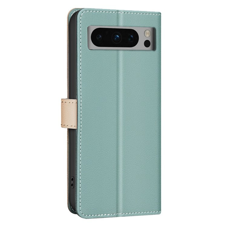 BINFEN COLOR BF33 For Google Pixel 9 Pro Case PU Leather RFID Blocking Protective Cover - Green