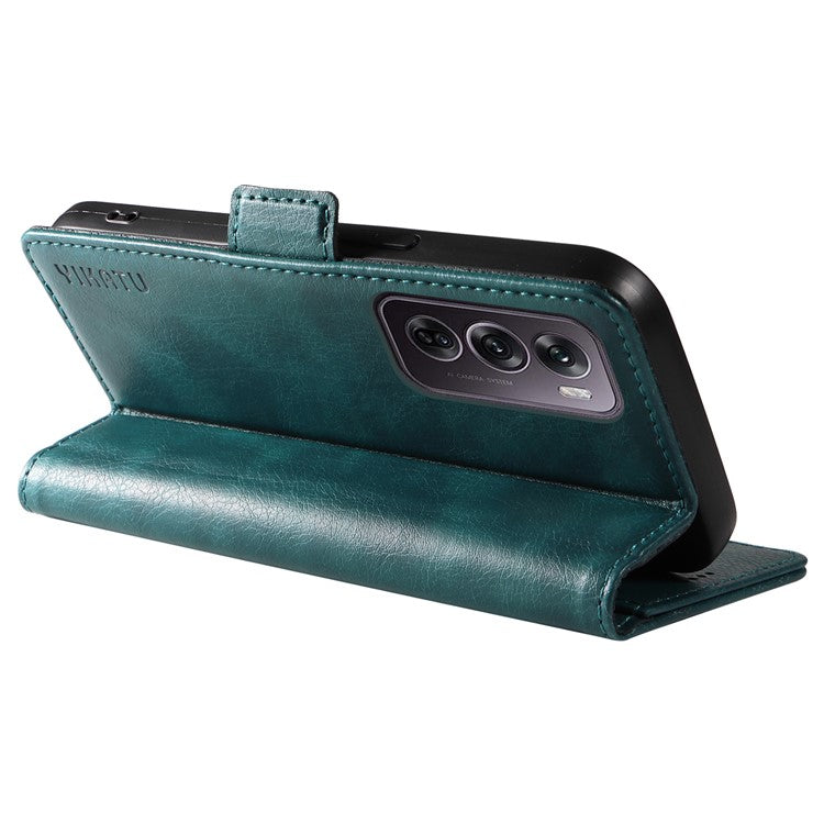 YIKATU YK-007 For Oppo Reno12 Pro 5G (Global) / (China) Phone Case Litchi Texture Leather Cover - Blue