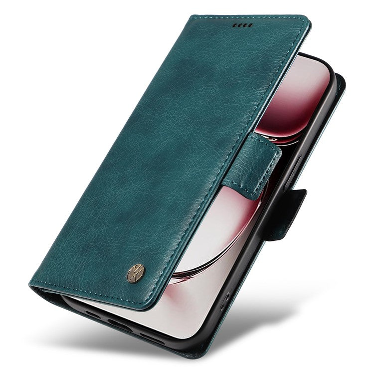 YIKATU YK-007 For Oppo Reno12 Pro 5G (Global) / (China) Phone Case Litchi Texture Leather Cover - Blue