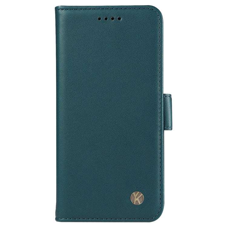 YIKATU YK-003 For Oppo Reno12 5G (Global) Case Magnetic Side Clasps Leather Wallet Phone Cover - Blue
