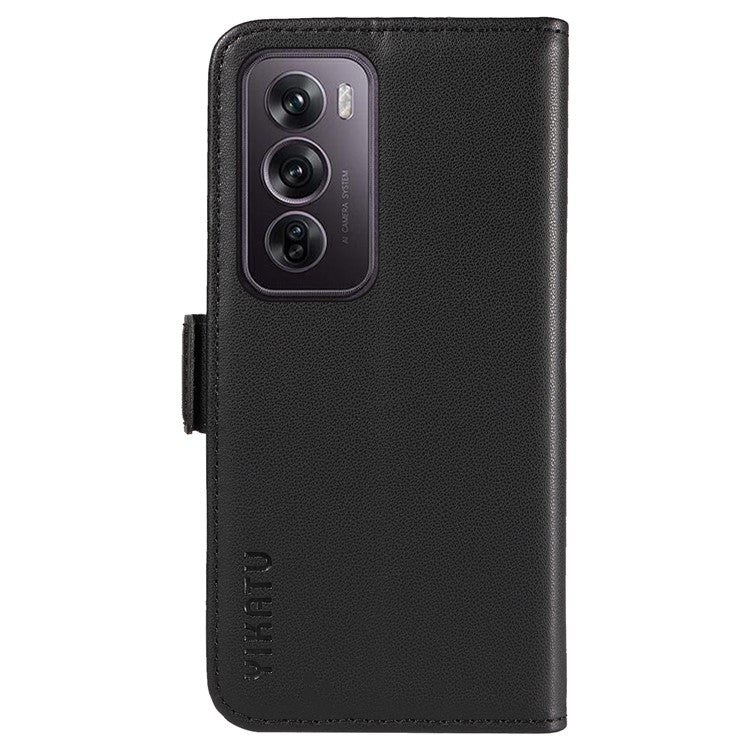 YIKATU YK-003 For Oppo Reno12 Pro 5G (Global) / (China) Case Side Clasps Anti-drop Leather Phone Cover - Black