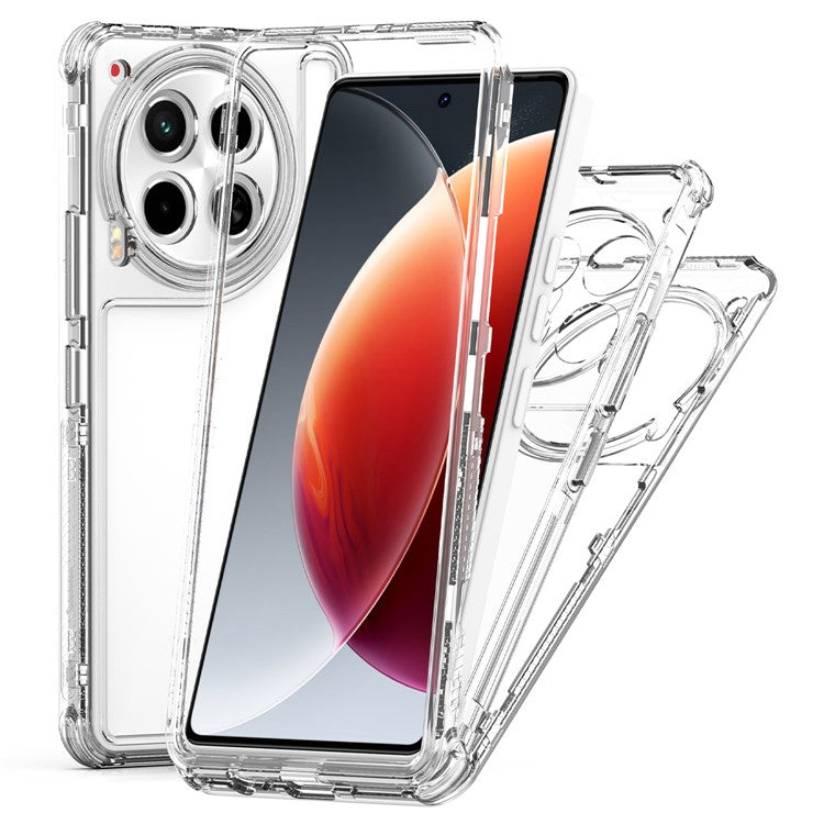 For TECNO Camon 30 4G / 5G Clear Case Acrylic+TPU Protective Phone Cover