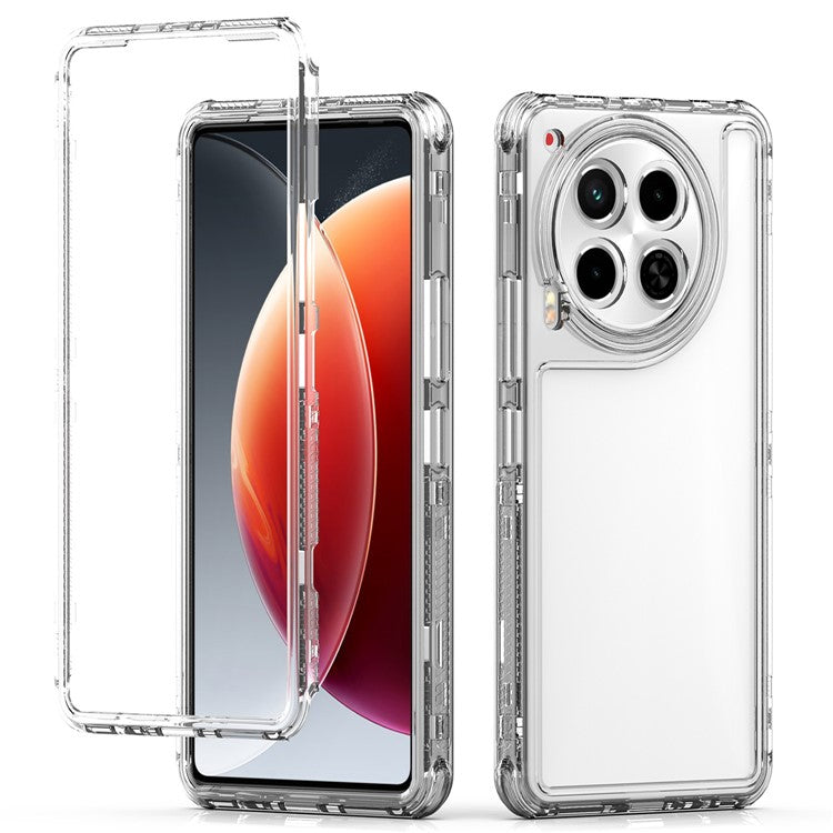 For TECNO Camon 30 4G / 5G Clear Case Acrylic+TPU Protective Phone Cover