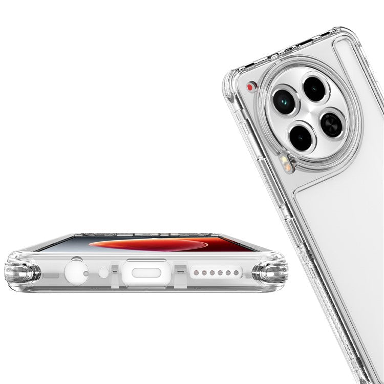 For TECNO Camon 30 4G / 5G Clear Case Acrylic+TPU Protective Phone Cover