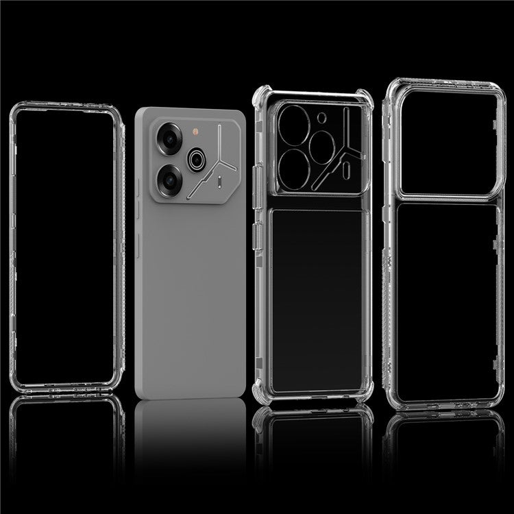 For TECNO Pova 6 Pro 5G L19 Case Acrylic+TPU Phone Cover HD Transparent