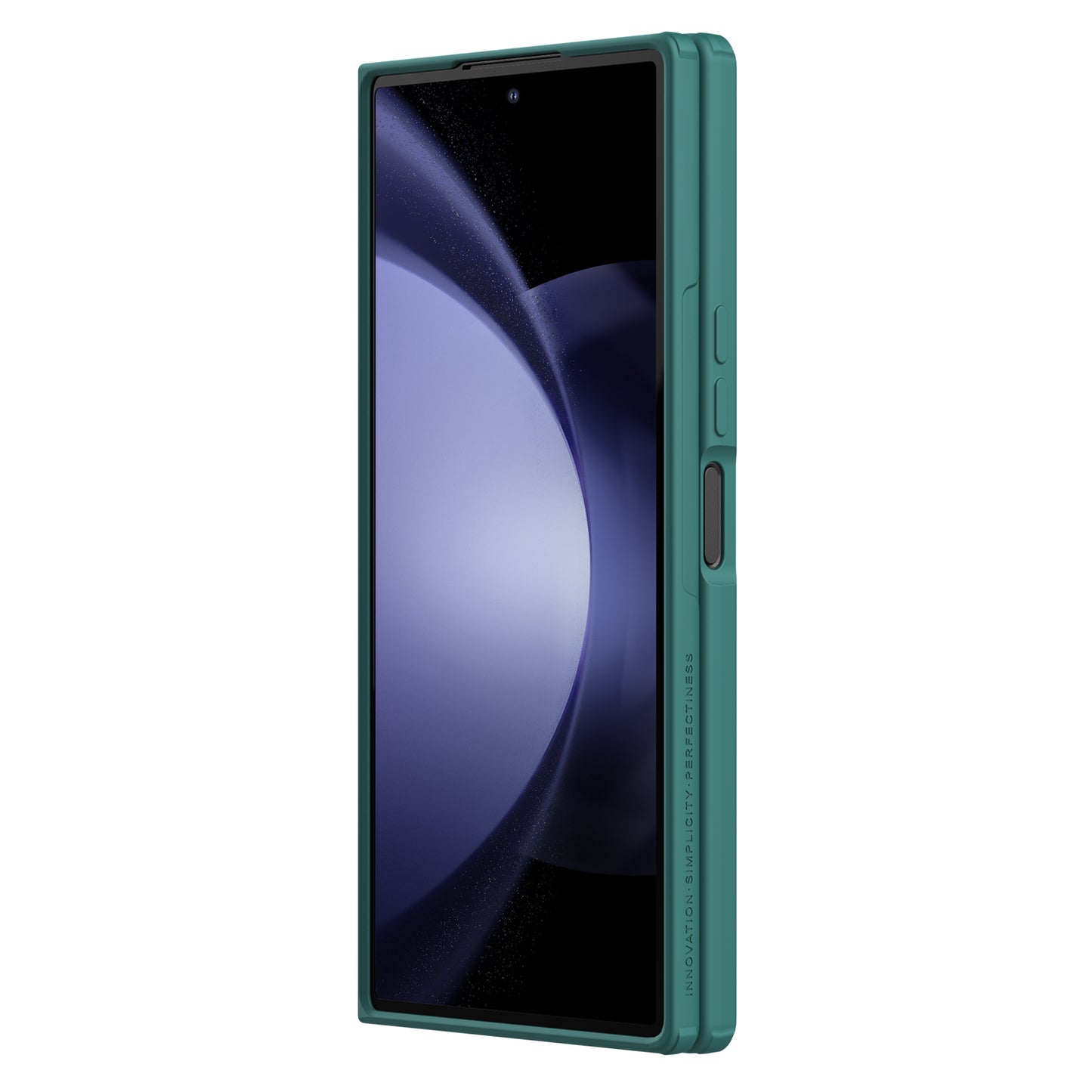 NILLKIN Flex Pure Fold Case for Samsung Galaxy Z Fold6 5G Silicone+PC Phone Cover with Stylus Pen - Green