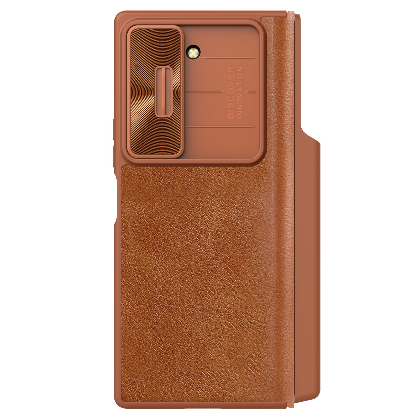NILLKIN Qin Pro Series for Samsung Galaxy Z Fold6 5G Case with Card Slots Leather Phone Cover - Brown