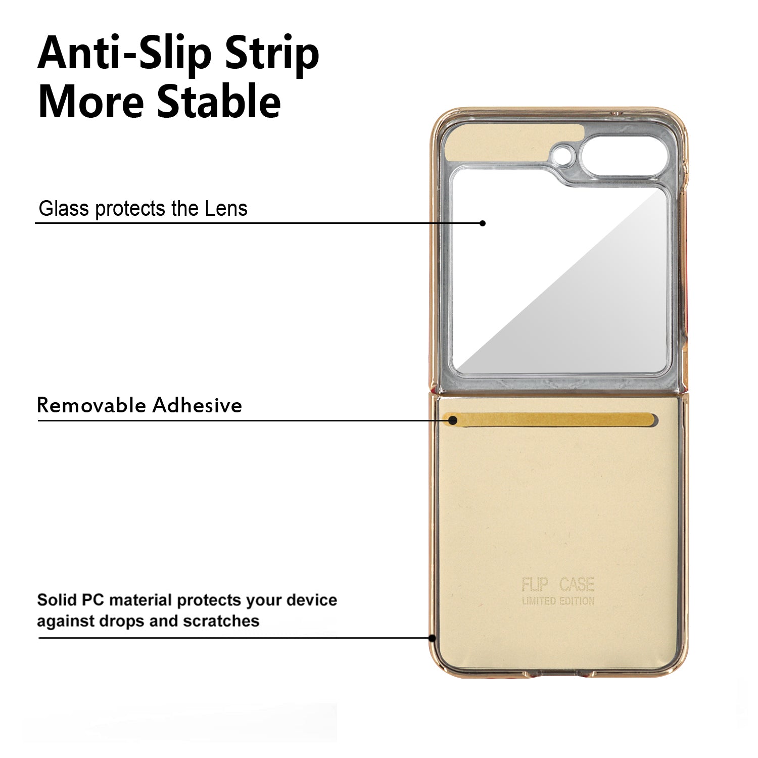For Samsung Galaxy Z Flip6 5G Case Rhombus Grid Phone Cover with Tempered Glass Film - Blackish Green
