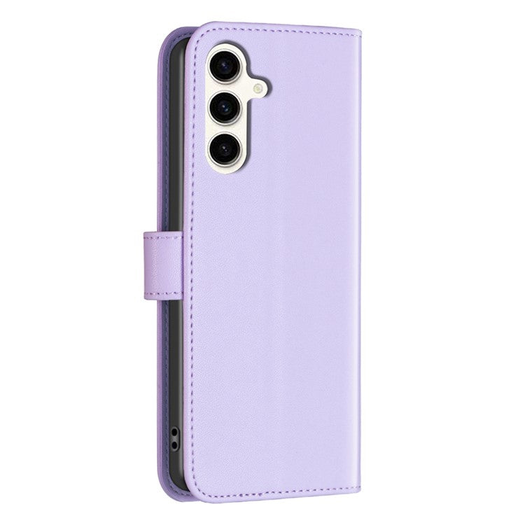 BINFEN COLOR BF17 For Samsung Galaxy M35 5G Case Leather Protective Phone Cover - Purple