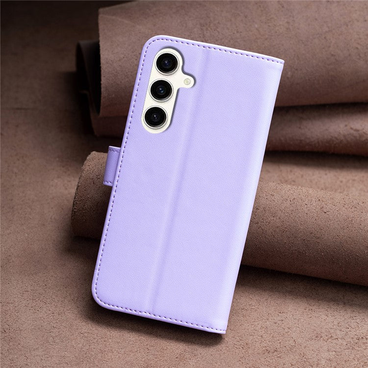 BINFEN COLOR BF17 For Samsung Galaxy M35 5G Case Leather Protective Phone Cover - Purple