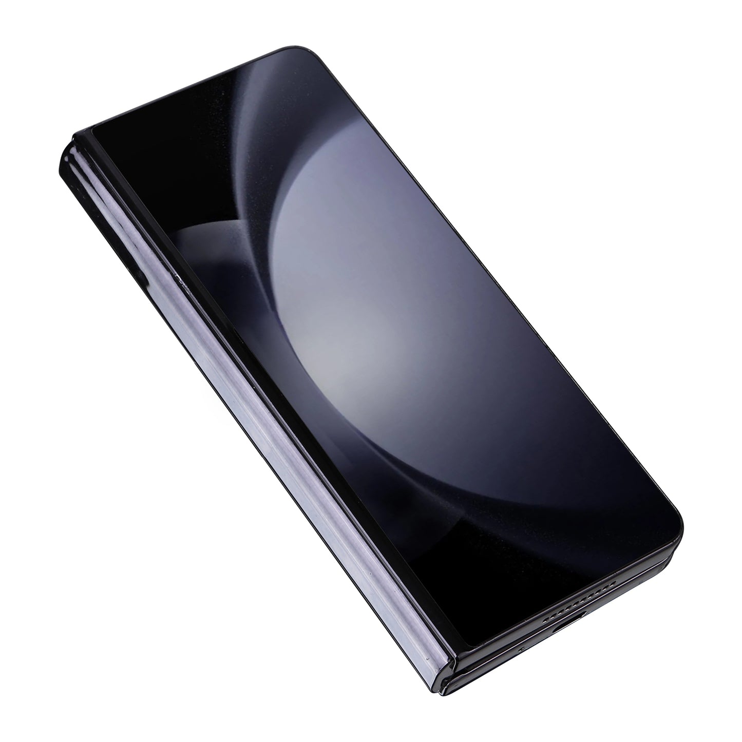 For Samsung Galaxy Z Fold6 5G Case Card Holder Stand PU Leather Phone Cover - Black