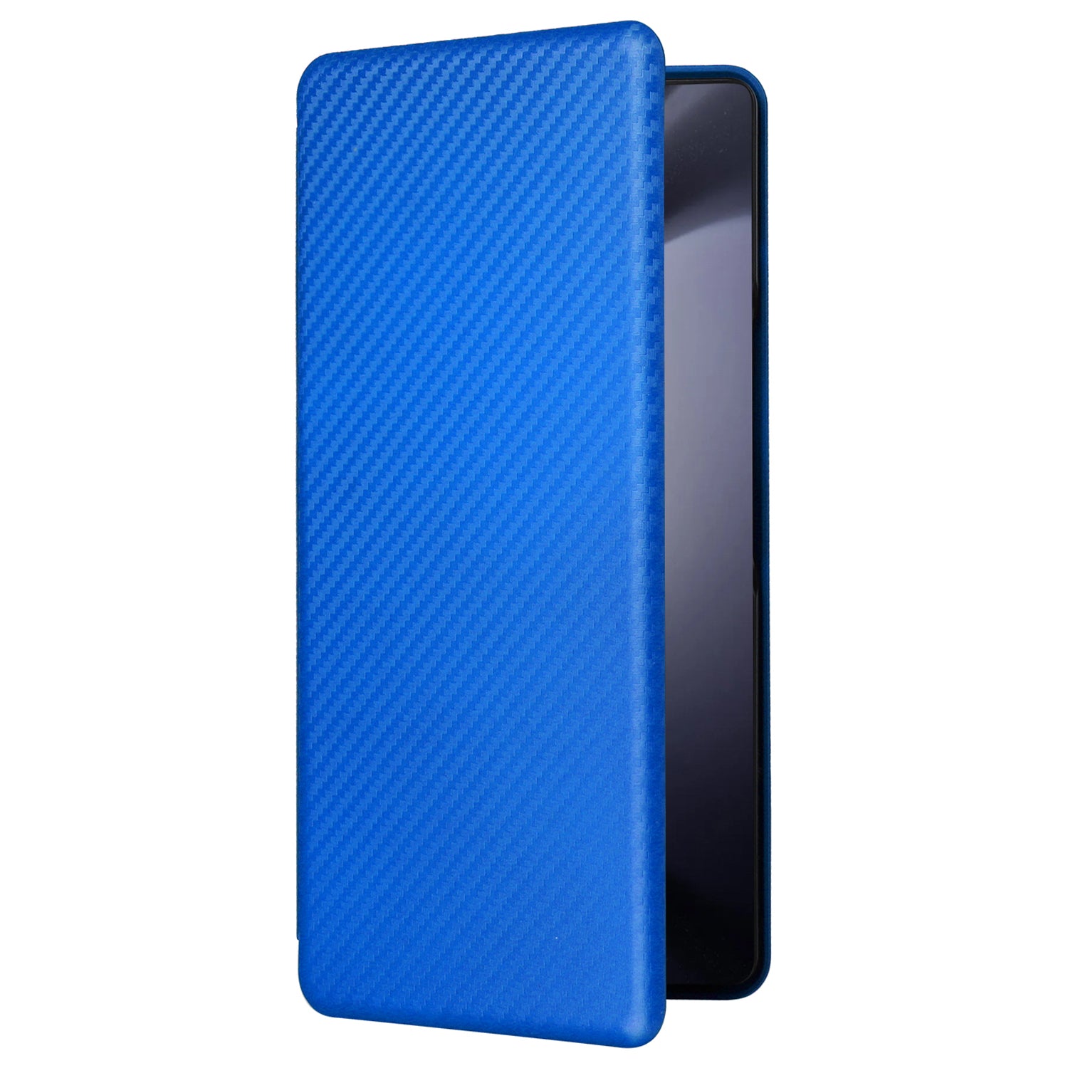 For Samsung Galaxy Z Fold6 5G Case Card Holder Stand PU Leather Phone Cover - Blue