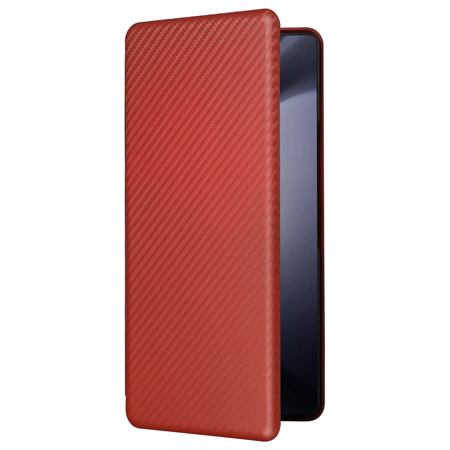 For Samsung Galaxy Z Fold6 5G Case Card Holder Stand PU Leather Phone Cover - Brown