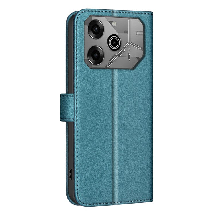 BINFEN COLOR BF34 for TECNO Pova 6 4G / Pova 6 Pro 5G Leather Case Square Grid Phone Cover - Green