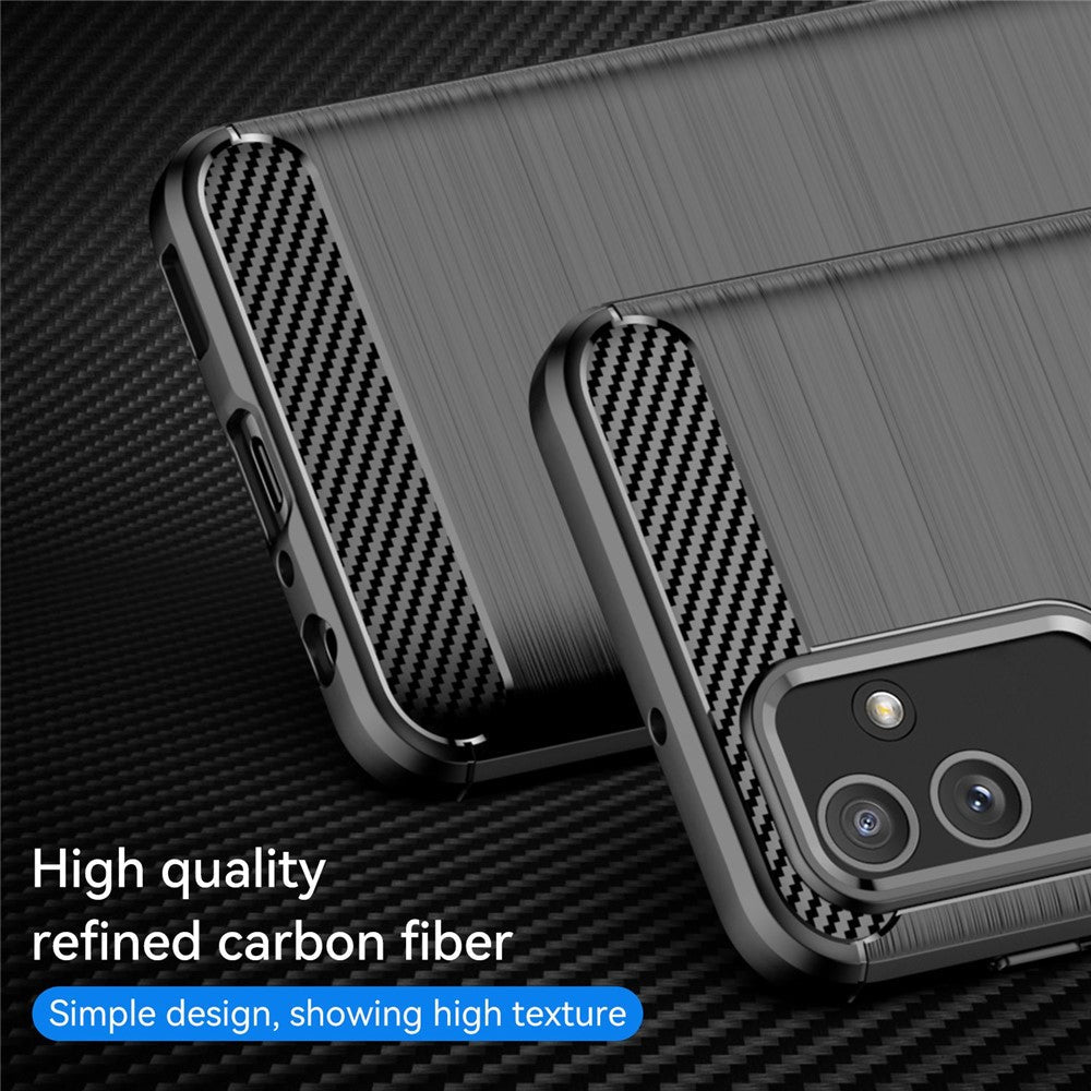 For Samsung Galaxy M13 5G / A13 4G / A13 5G / A04s 4G (164.7 x 76.7 x 9.1 mm) TPU Phone Case - Black
