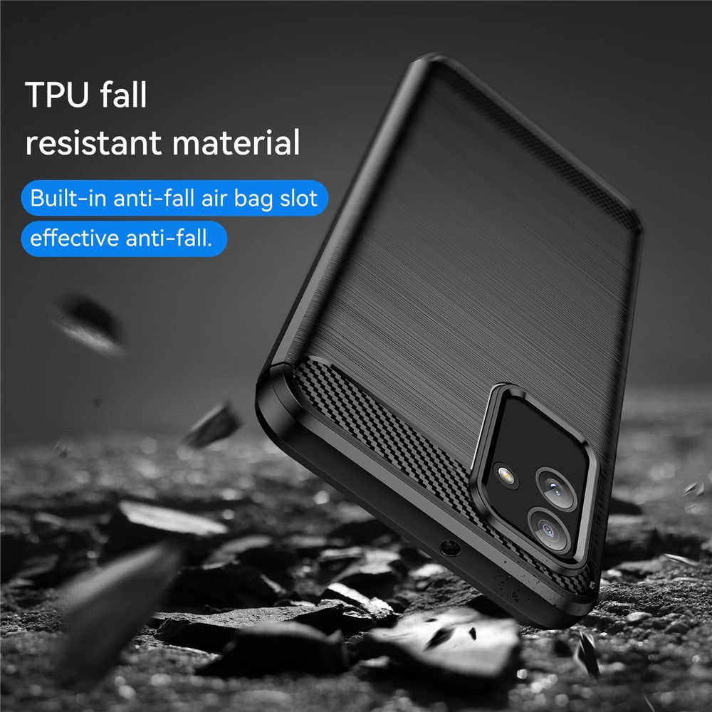 For Samsung Galaxy M13 5G / A13 4G / A13 5G / A04s 4G (164.7 x 76.7 x 9.1 mm) TPU Phone Case - Black