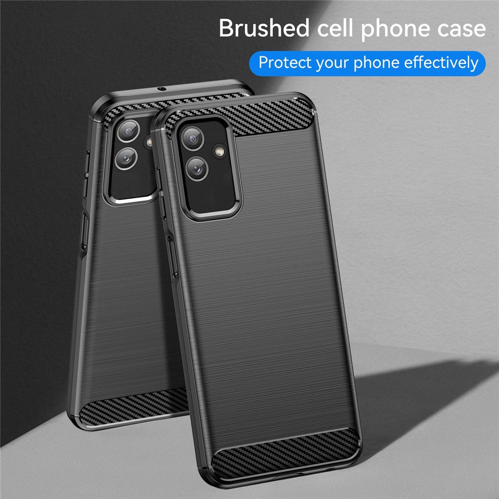 For Samsung Galaxy M13 5G / A13 4G / A13 5G / A04s 4G (164.7 x 76.7 x 9.1 mm) TPU Phone Case - Black