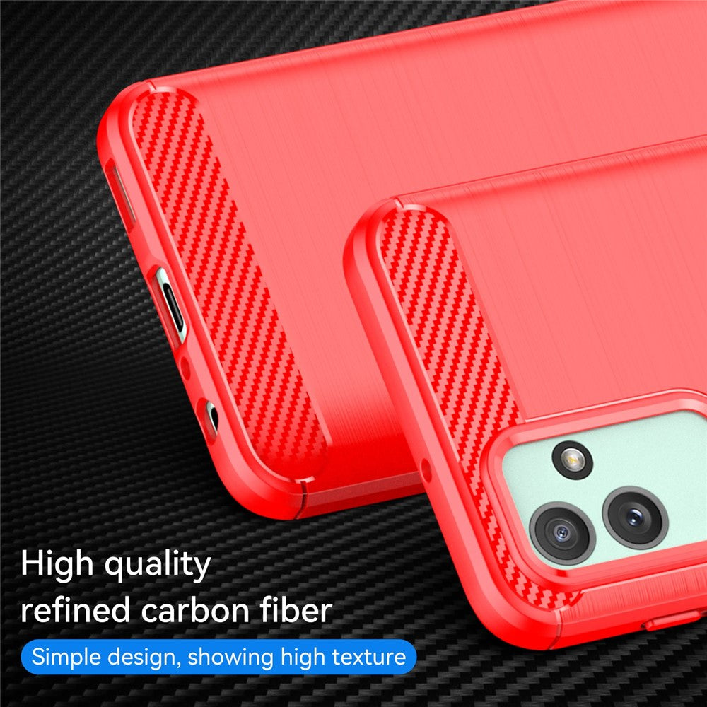 For Samsung Galaxy M13 5G / A13 4G / A13 5G / A04s 4G (164.7 x 76.7 x 9.1 mm) TPU Phone Case - Red