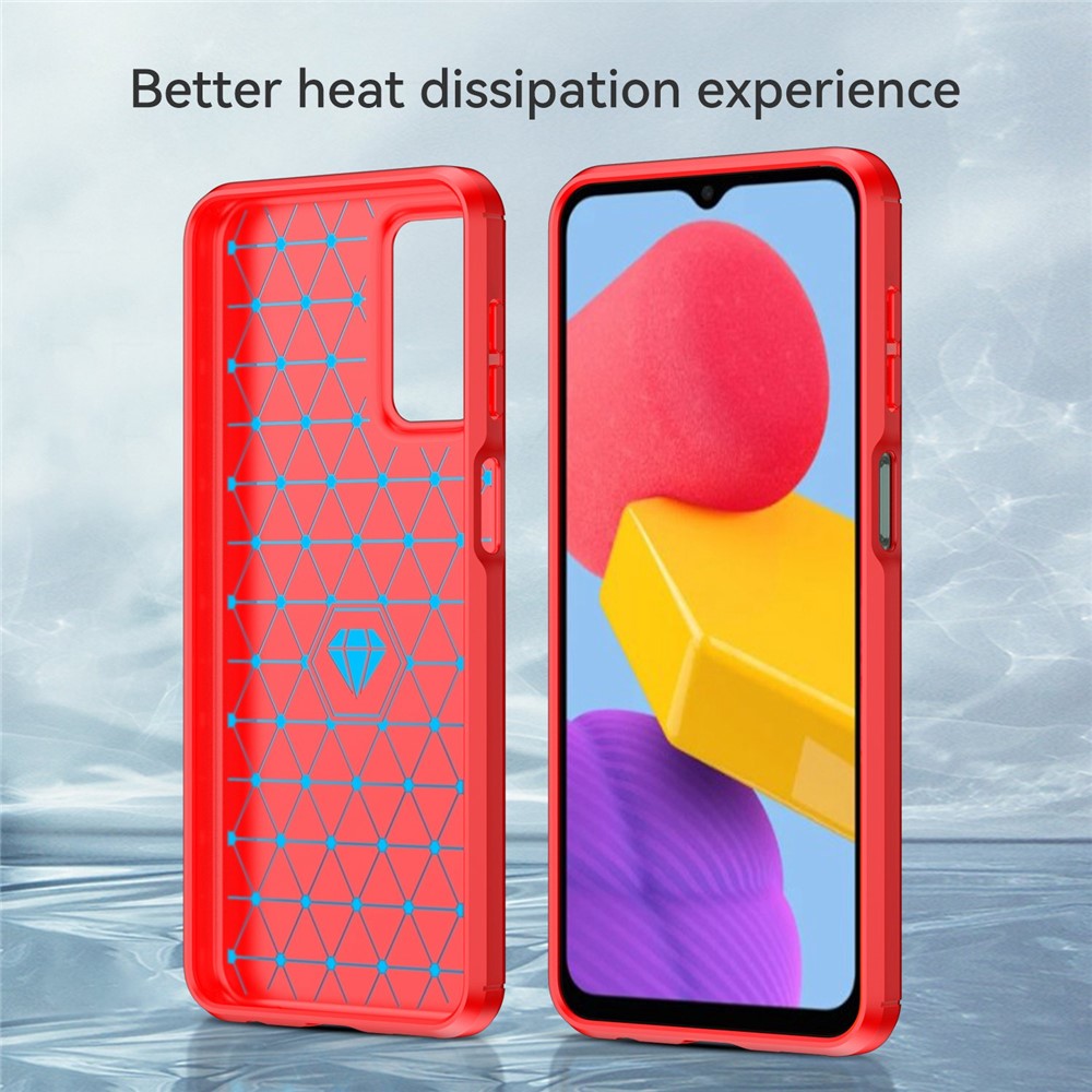 For Samsung Galaxy M13 5G / A13 4G / A13 5G / A04s 4G (164.7 x 76.7 x 9.1 mm) TPU Phone Case - Red
