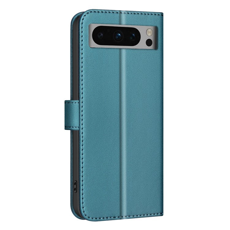 BINFEN COLOR BF34 for Google Pixel 8 Pro Case Leather Phone Cover Square Grid Pattern - Green