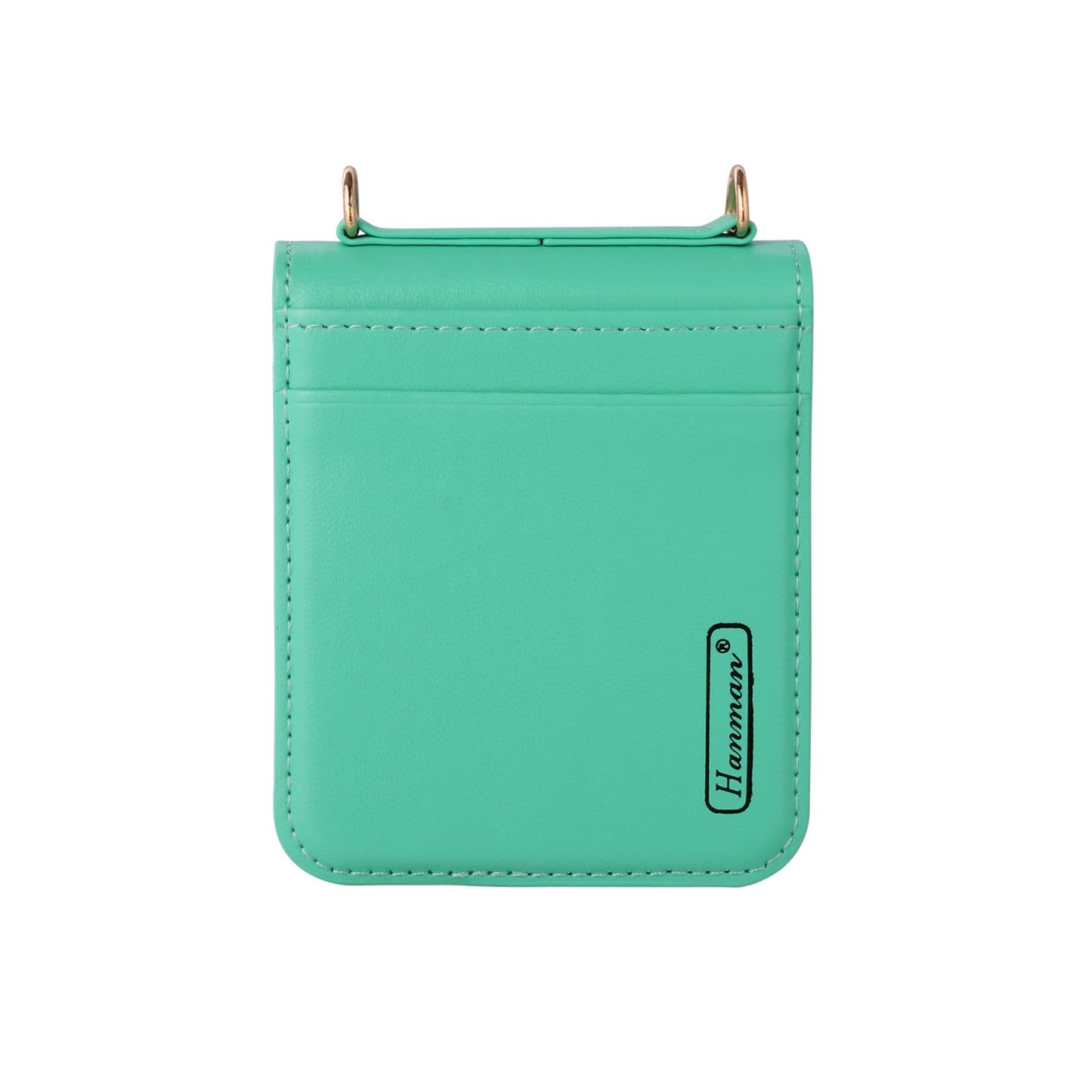 HANMAN Mill Series Flip Cover for Samsung Galaxy Z Flip6 5G Case PU Leather Phone Cover with Card Slot - Green