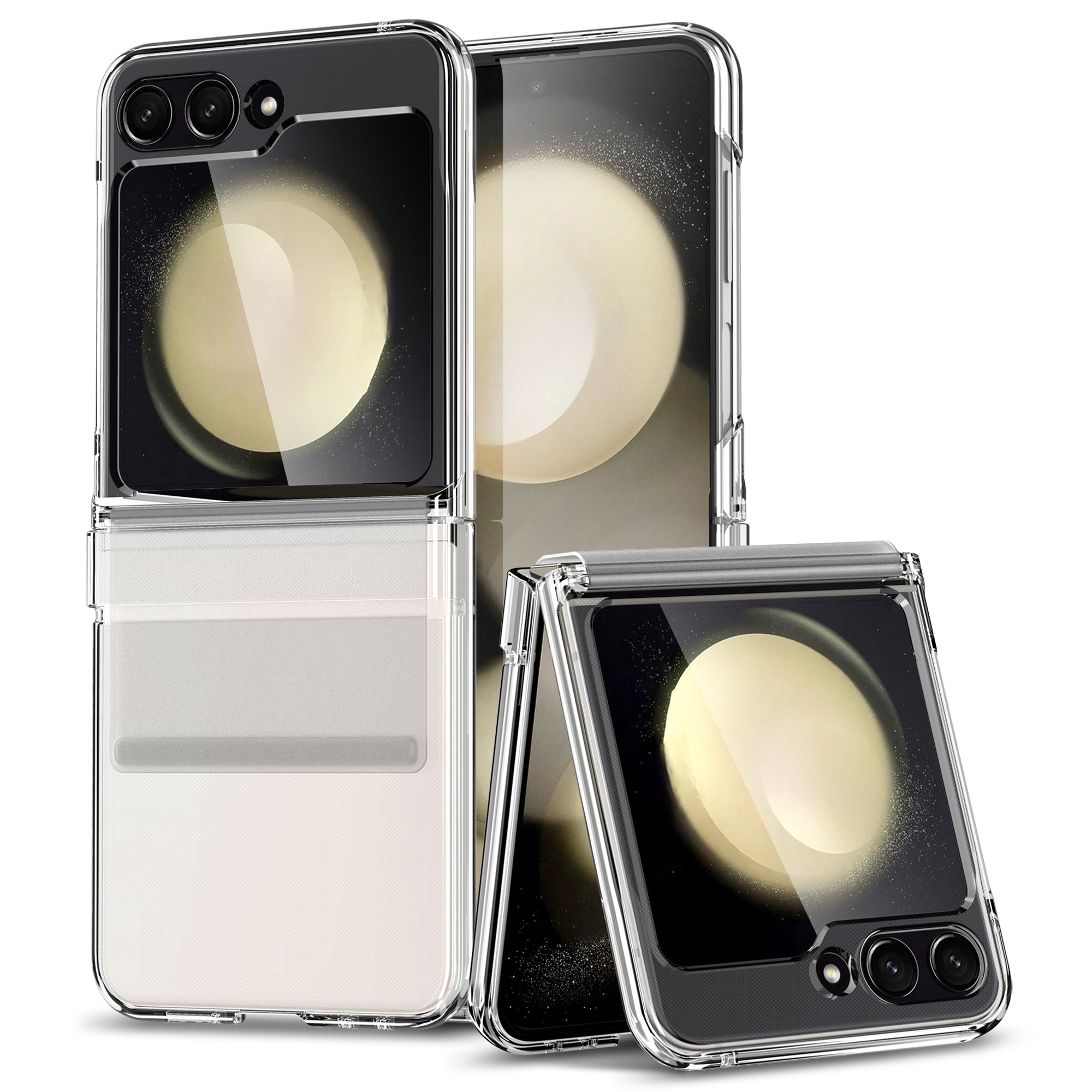 For Samsung Galaxy Z Flip6 5G Case Shockproof PC+PU Phone Cover - Matte