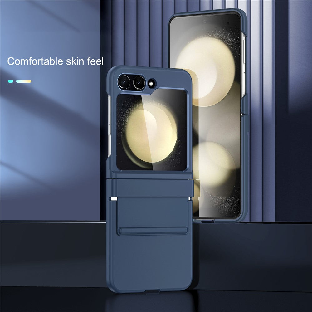 For Samsung Galaxy Z Flip7 FE 5G / Z Flip6 5G Case Shockproof PC+PU Phone Cover - Transparent