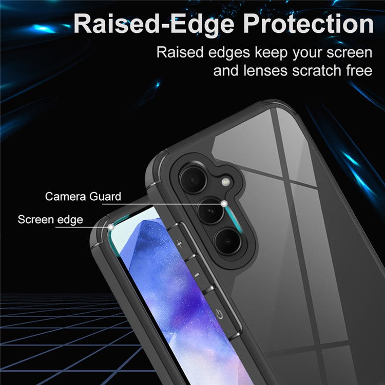For Samsung Galaxy A55 5G Case Drop Protection PC+TPU Phone Back Cover
