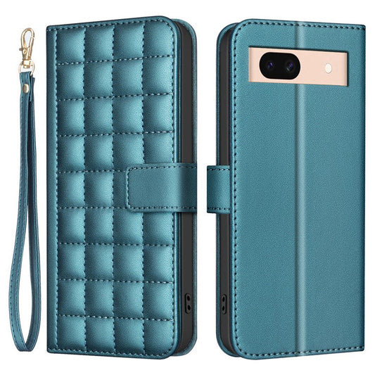 BINFEN COLOR BF34 for Google Pixel 8a Wallet Case Shockproof PU Leather Cover - Green