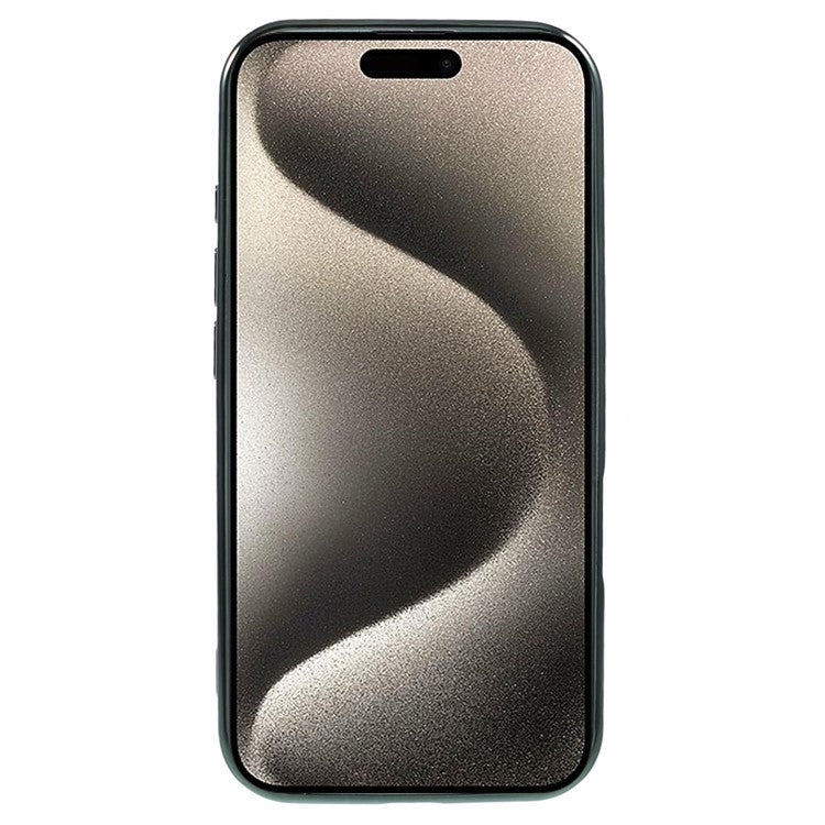 For iPhone 16 Case Compatible with Magsafe Clear TPU Phone Cover with Lens Film - Midnight Green