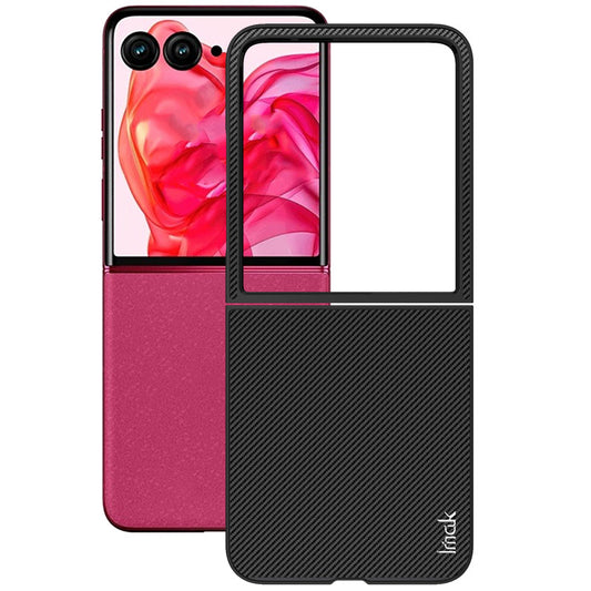 IMAK Ruiyi Series for Motorola Razr 50 Ultra 5G / Razr+ 2024 5G Case Leather+PC Folding Phone Cover