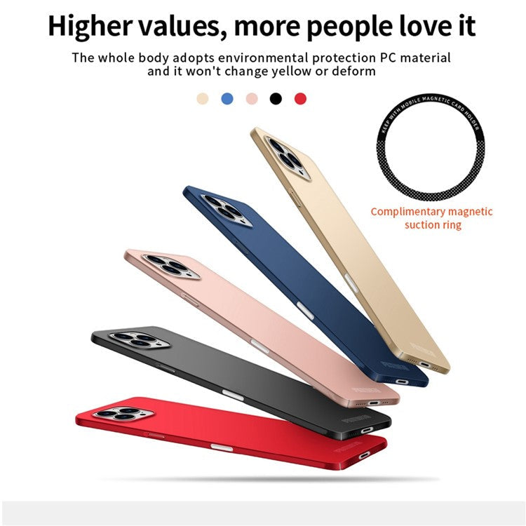 PINWUYO PC Series for iPhone 16 Pro Case Matte Protective PC Phone Cover - Rose Gold